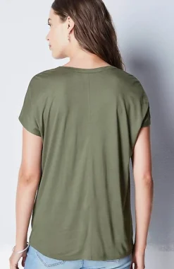 Split-Neckline A-Line Top | Jjill