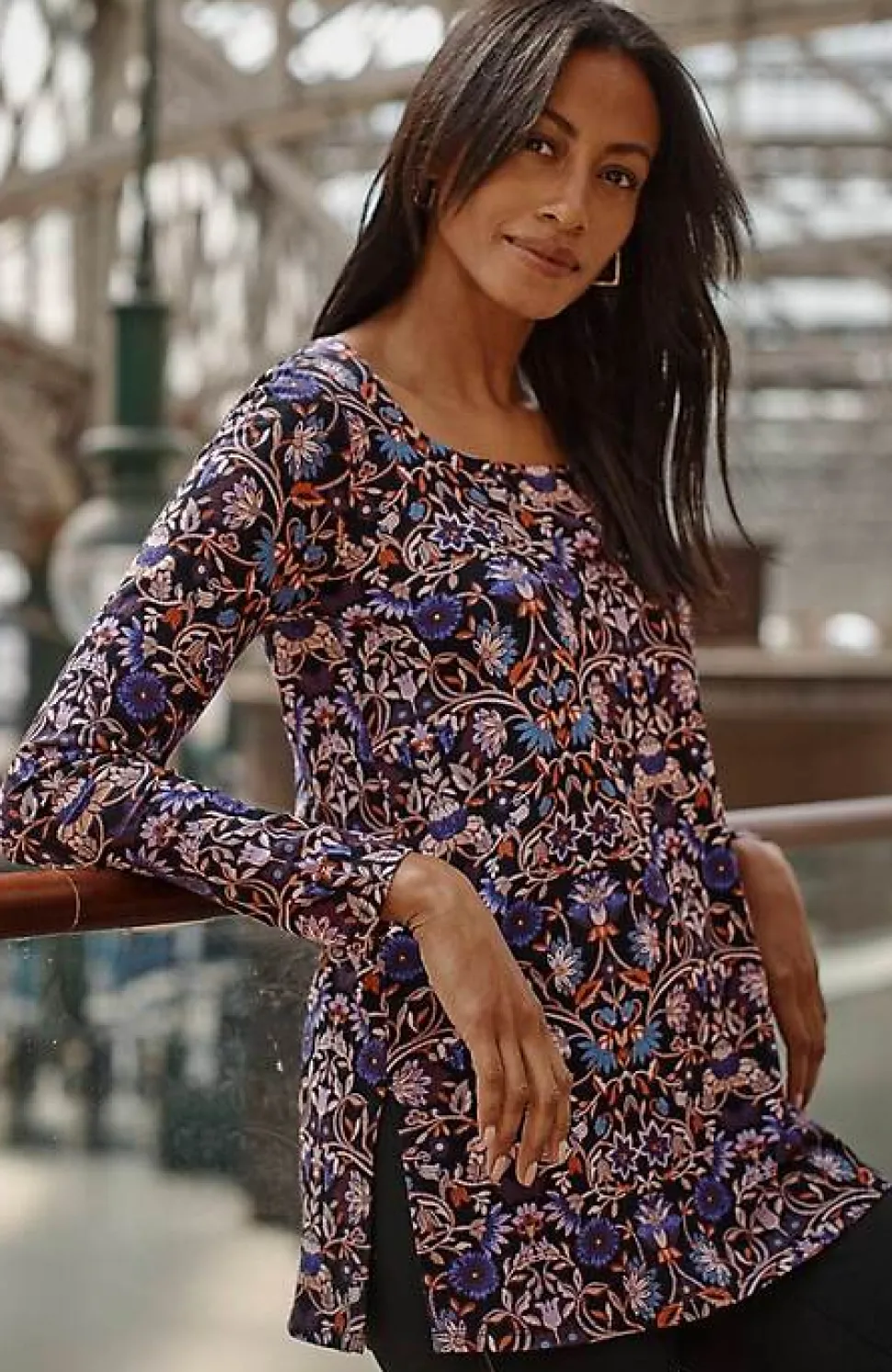 Square-Neck Tunic | Jjill