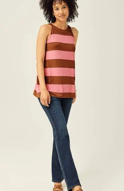 Striped A-Line Halter Top | Jjill