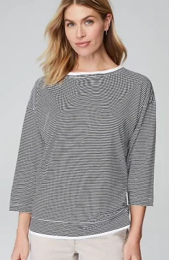 Striped Double-Layer Tee | Jjill