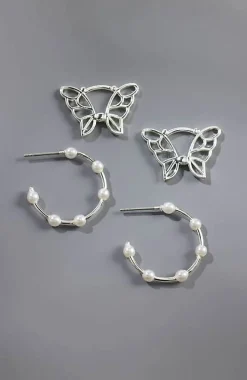 Sunlit Landscape Butterfly Hoop Set | Jjill
