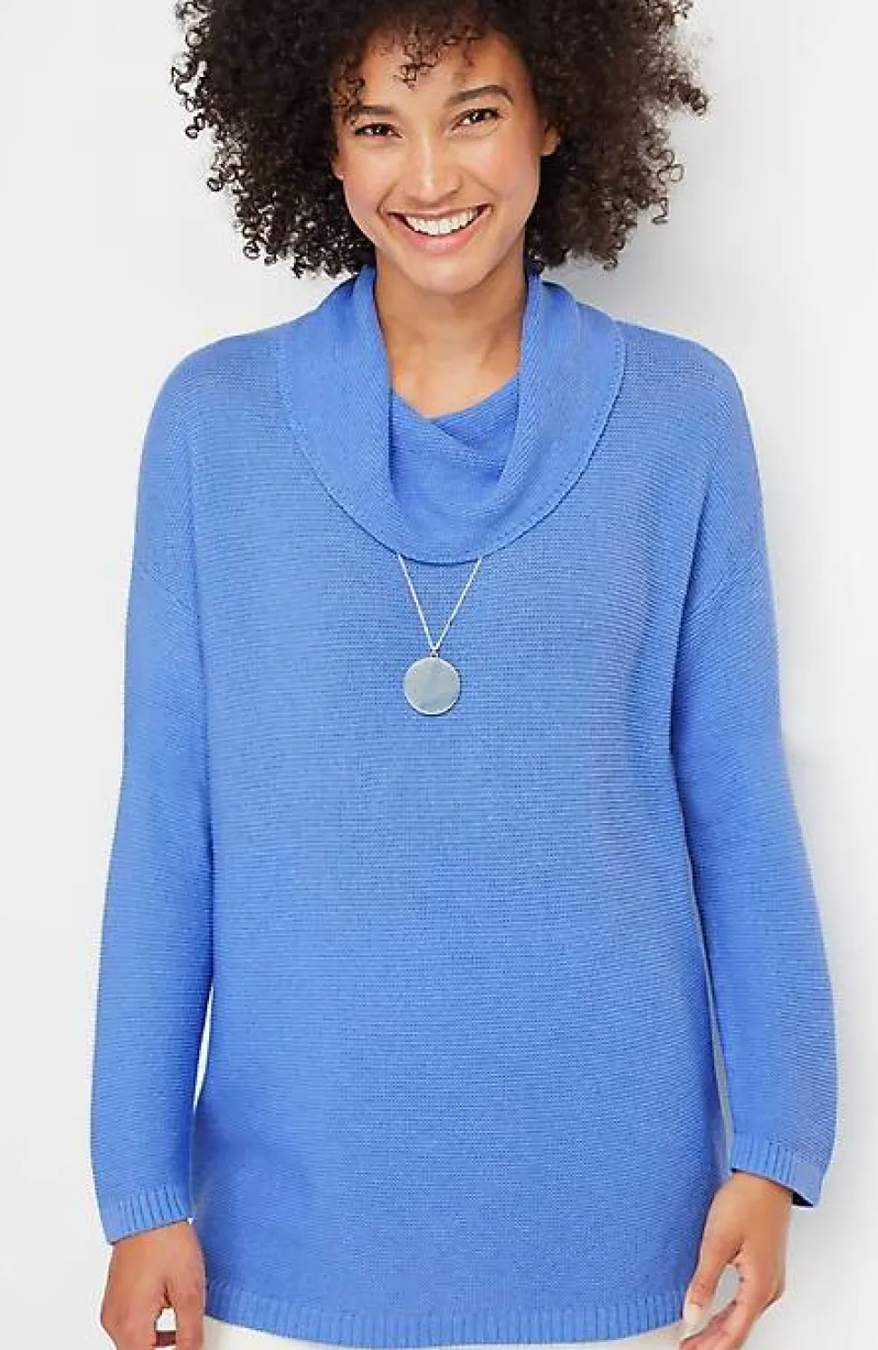 Textured Cowl-Neck Sweater | Jjill