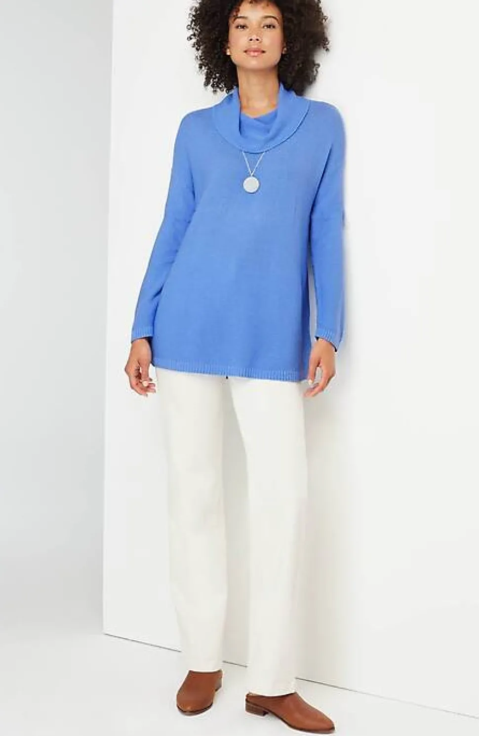 Textured Cowl-Neck Sweater | Jjill