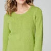 Textured 3/4-Sleeve Pullover Sweater | Jjill