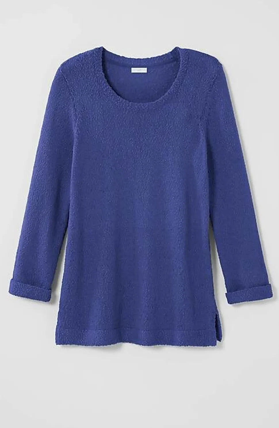 Textured 3/4-Sleeve Pullover Sweater | Jjill
