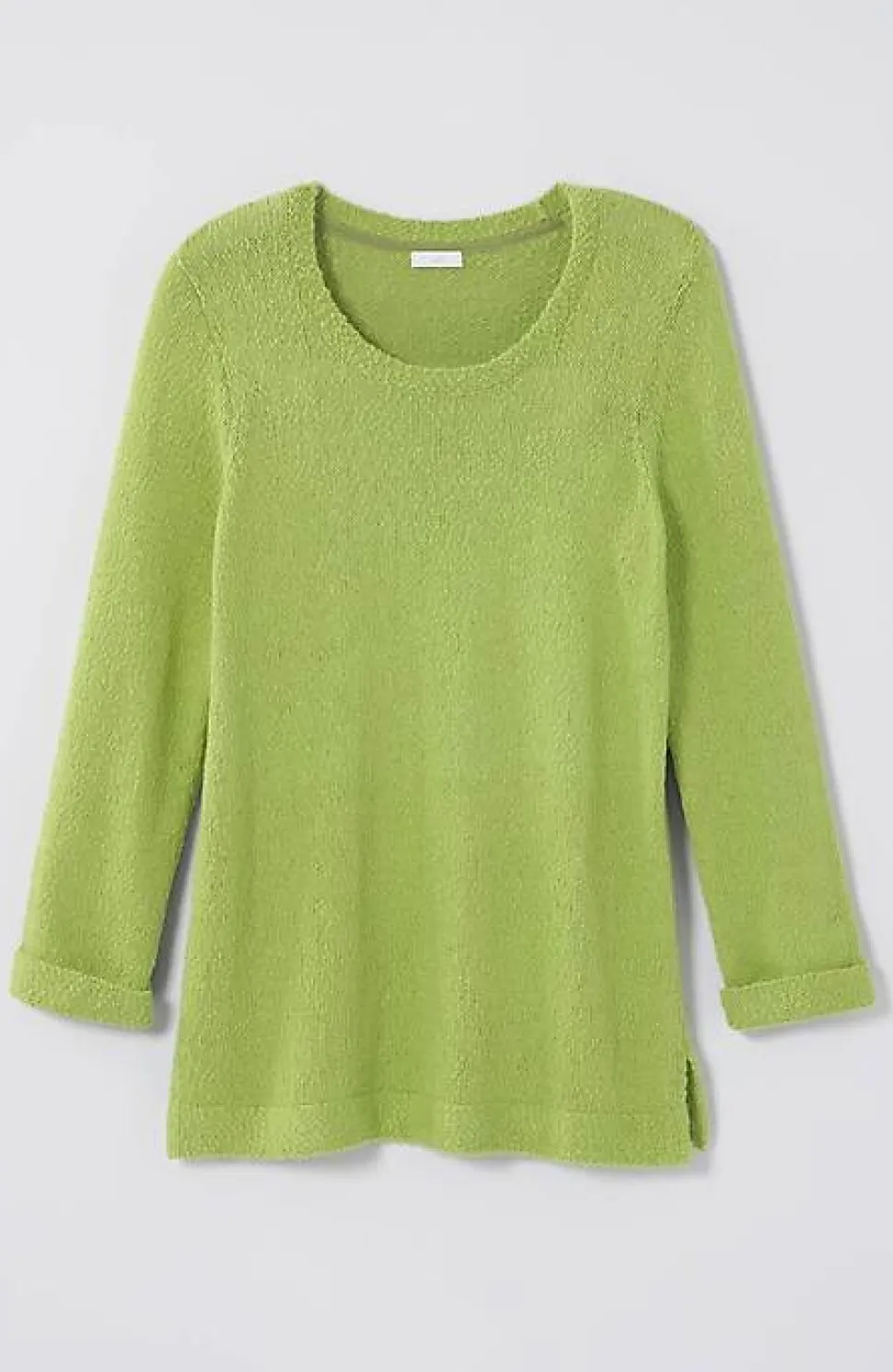 Textured 3/4-Sleeve Pullover Sweater | Jjill