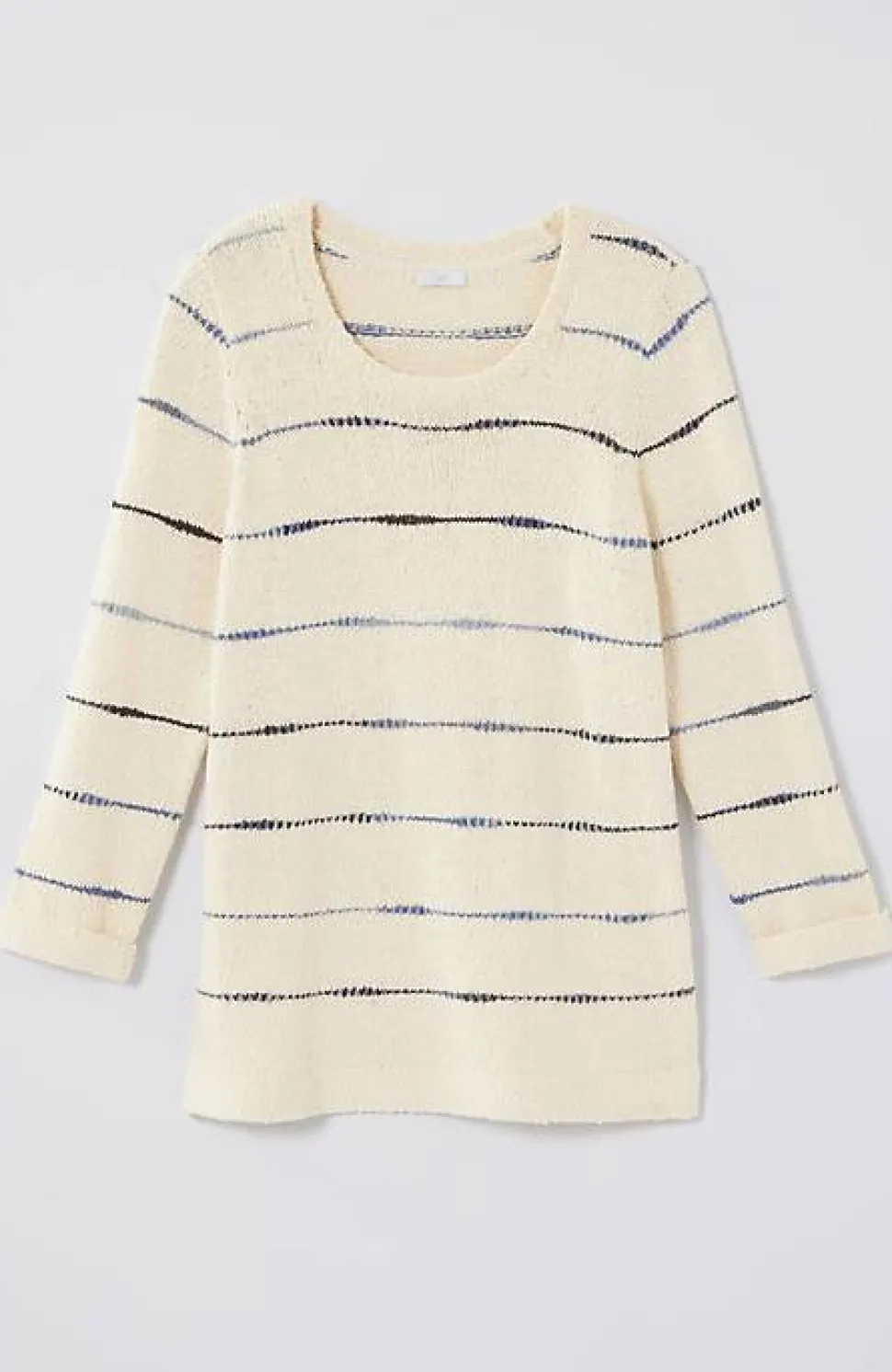 Textured 3/4-Sleeve Pullover Sweater | Jjill