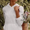 Textured-Cotton Hoodie | Jjill