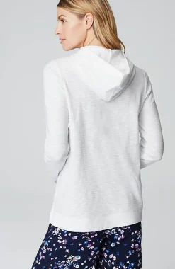 Textured-Cotton Hoodie | Jjill