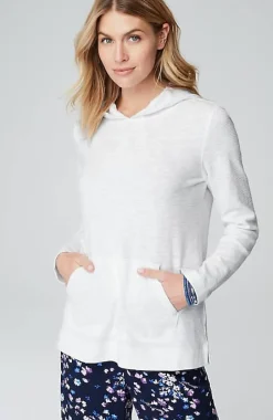 Textured-Cotton Hoodie | Jjill