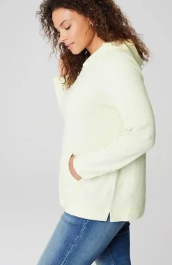 Textured-Cotton Hoodie | Jjill