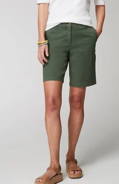 Trapunto-Stitched Chino Shorts | Jjill