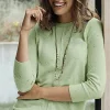 Tweed Pintucked Pullover Sweater | Jjill