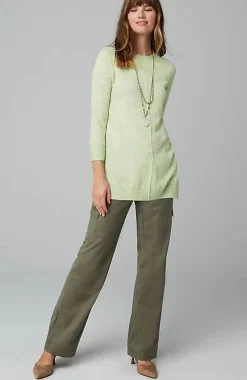 Tweed Pintucked Pullover Sweater | Jjill