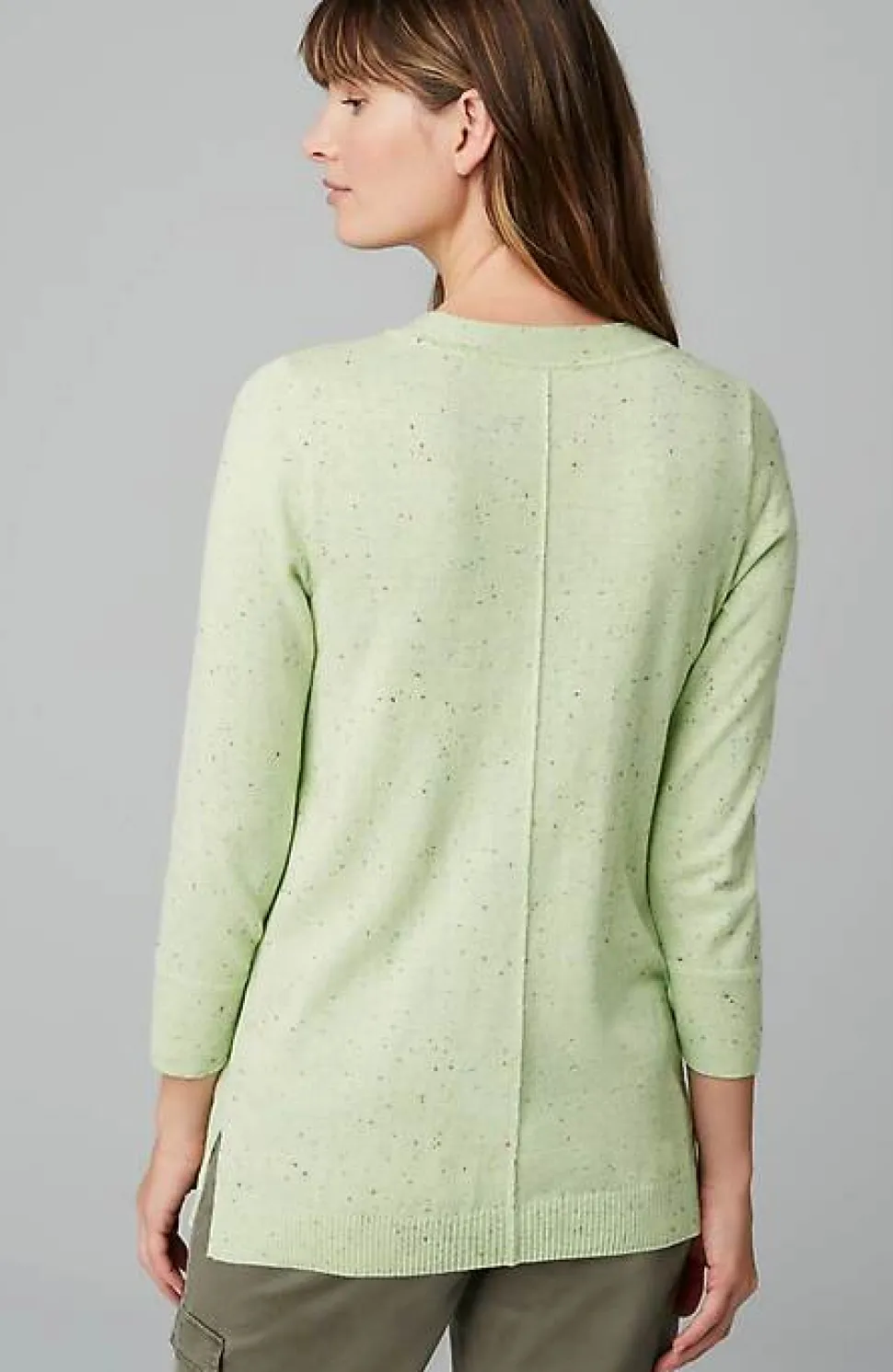 Tweed Pintucked Pullover Sweater | Jjill