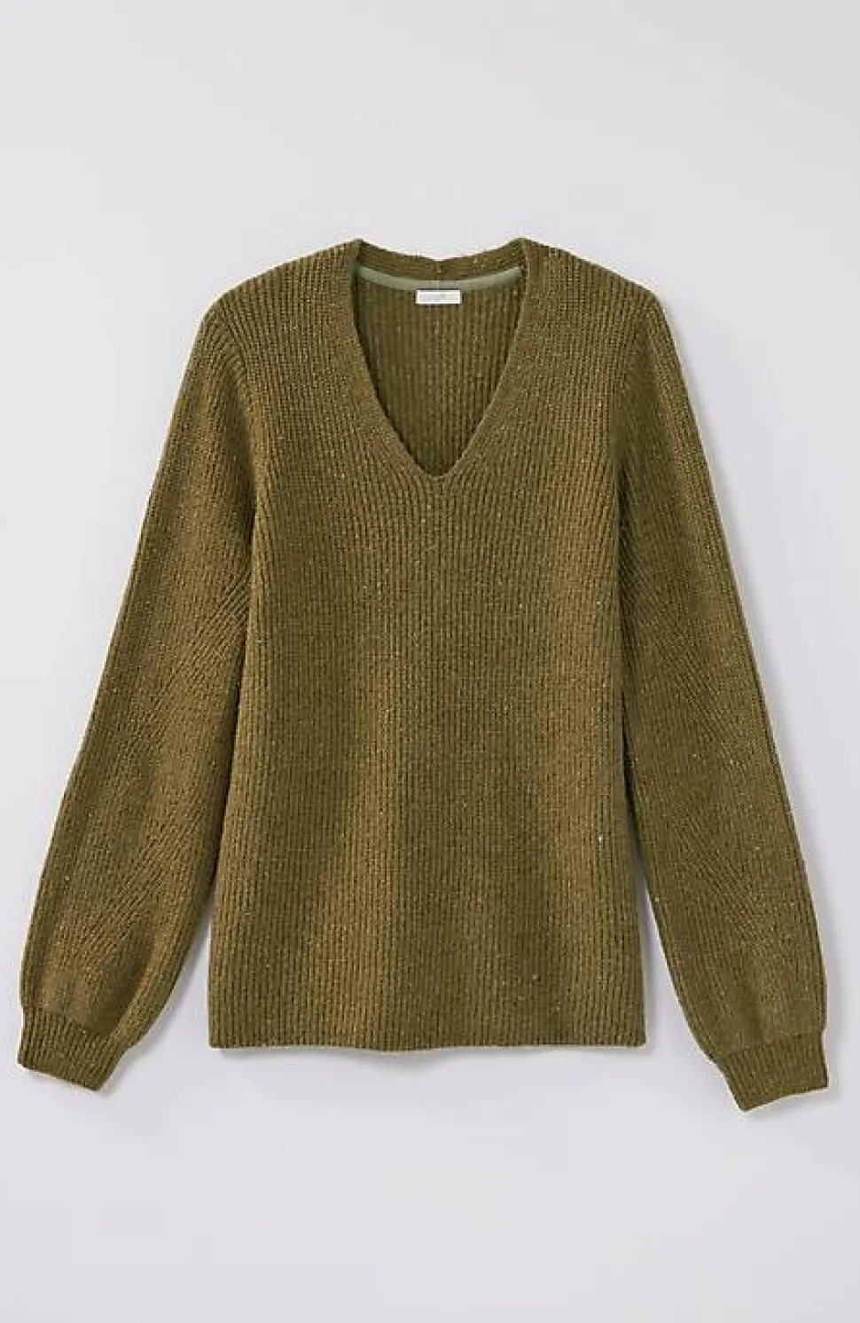 Tweed V-Neck Sweater | Jjill