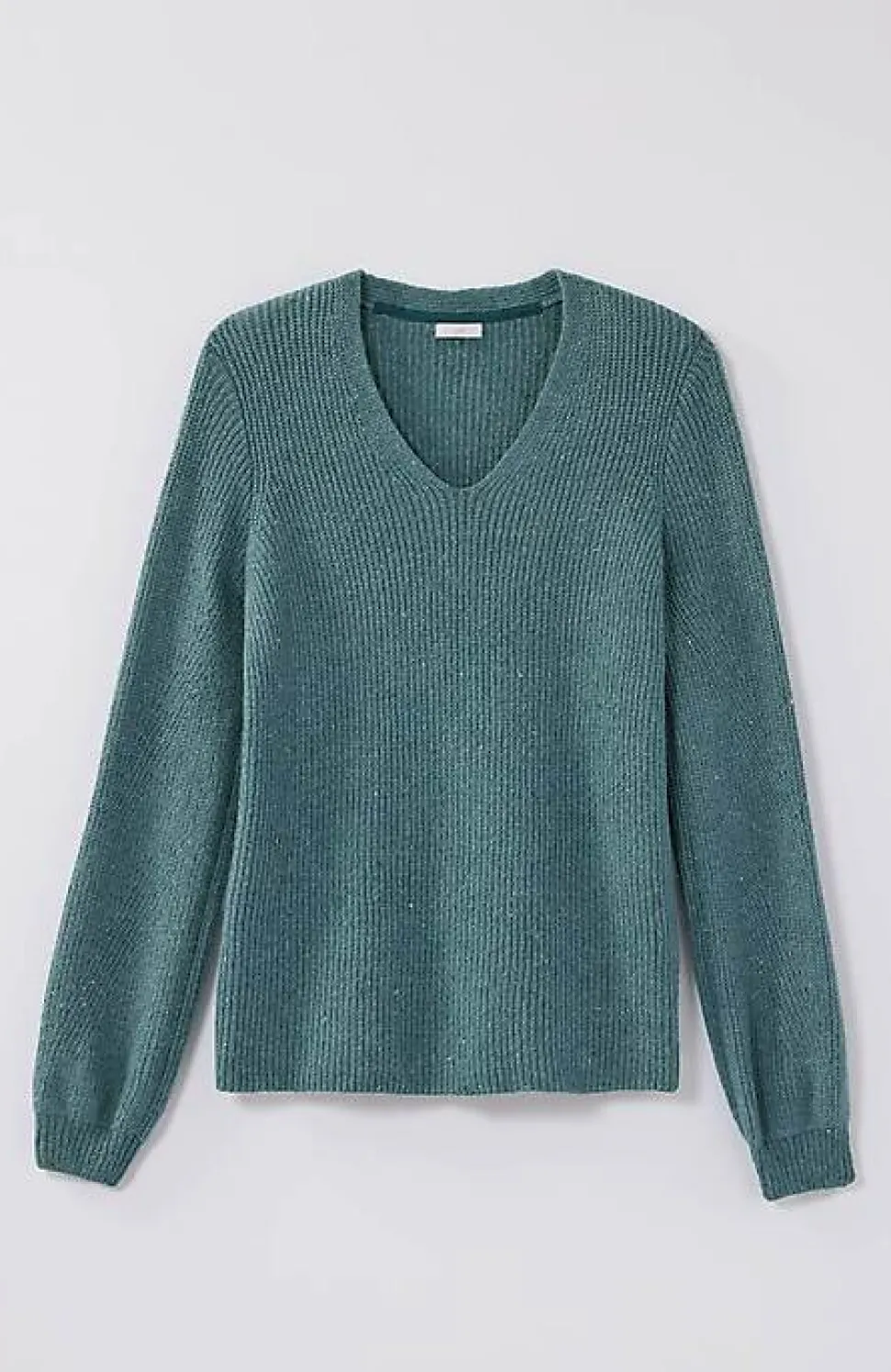 Tweed V-Neck Sweater | Jjill