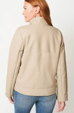 Vegan-Leather Puffer Jacket | Jjill