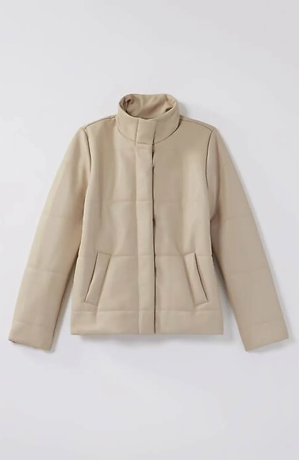 Vegan-Leather Puffer Jacket | Jjill