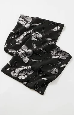 Velvet Burnout Metallic-Printed Scarf | Jjill