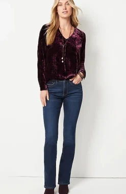 Velvet Paisley-Printed Top | Jjill