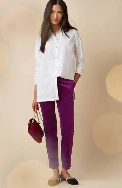 Velveteen Stretch Slim-Leg Pants | Jjill