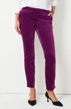 Velveteen Stretch Slim-Leg Pants | Jjill