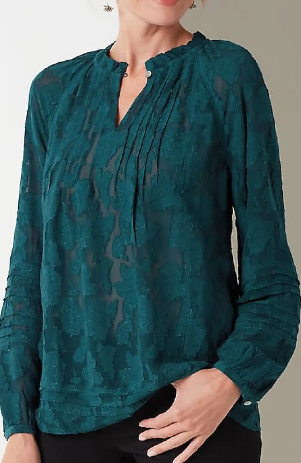 Ventana Jacquard Popover | Jjill