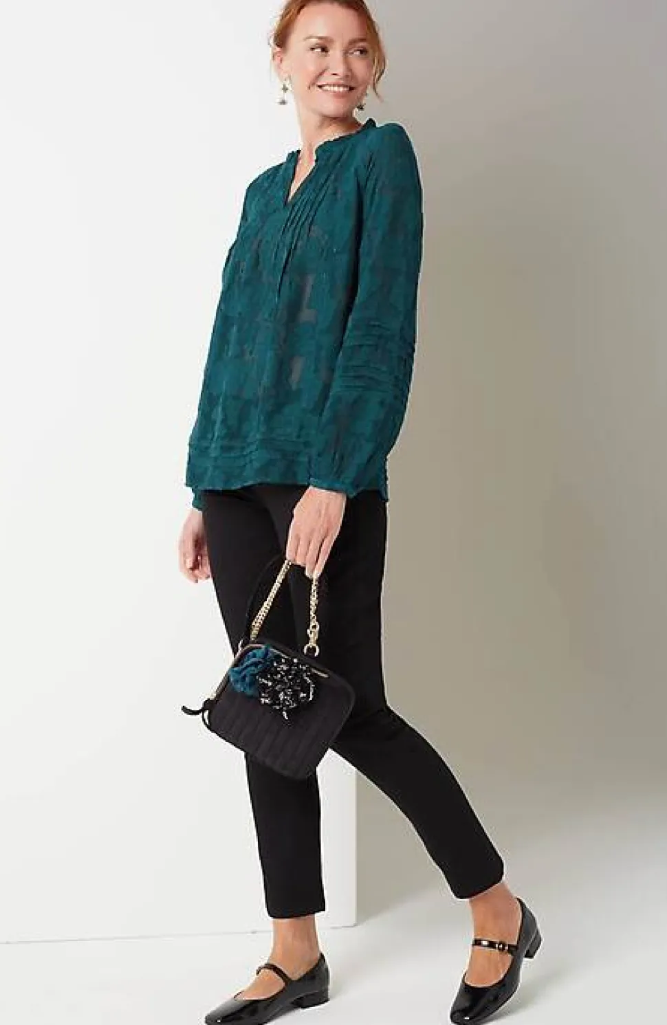 Ventana Jacquard Popover | Jjill