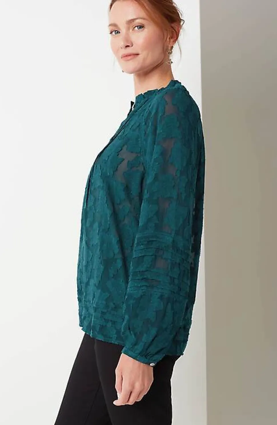 Ventana Jacquard Popover | Jjill