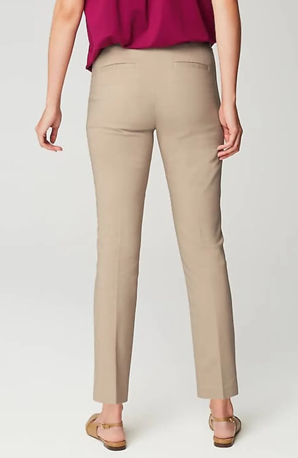 Versatile Cotton-Stretch Slim-Leg Pants | Jjill