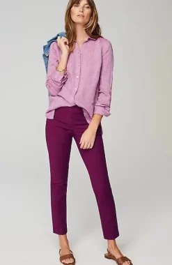 Versatile Cotton-Stretch Slim-Leg Pants | Jjill