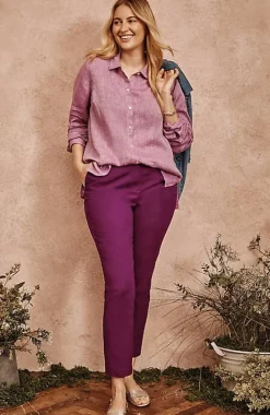 Versatile Cotton-Stretch Slim-Leg Pants | Jjill