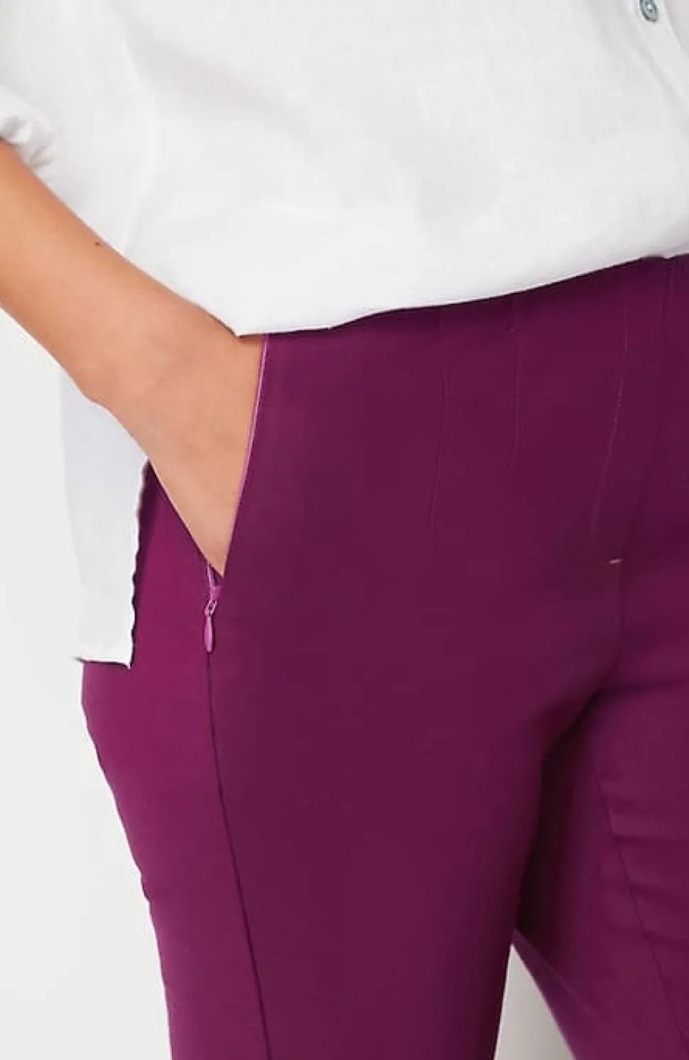 Versatile Cotton-Stretch Slim-Leg Pants | Jjill