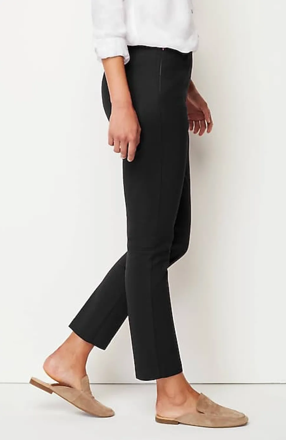 Versatile Cotton-Stretch Slim-Leg Pants | Jjill