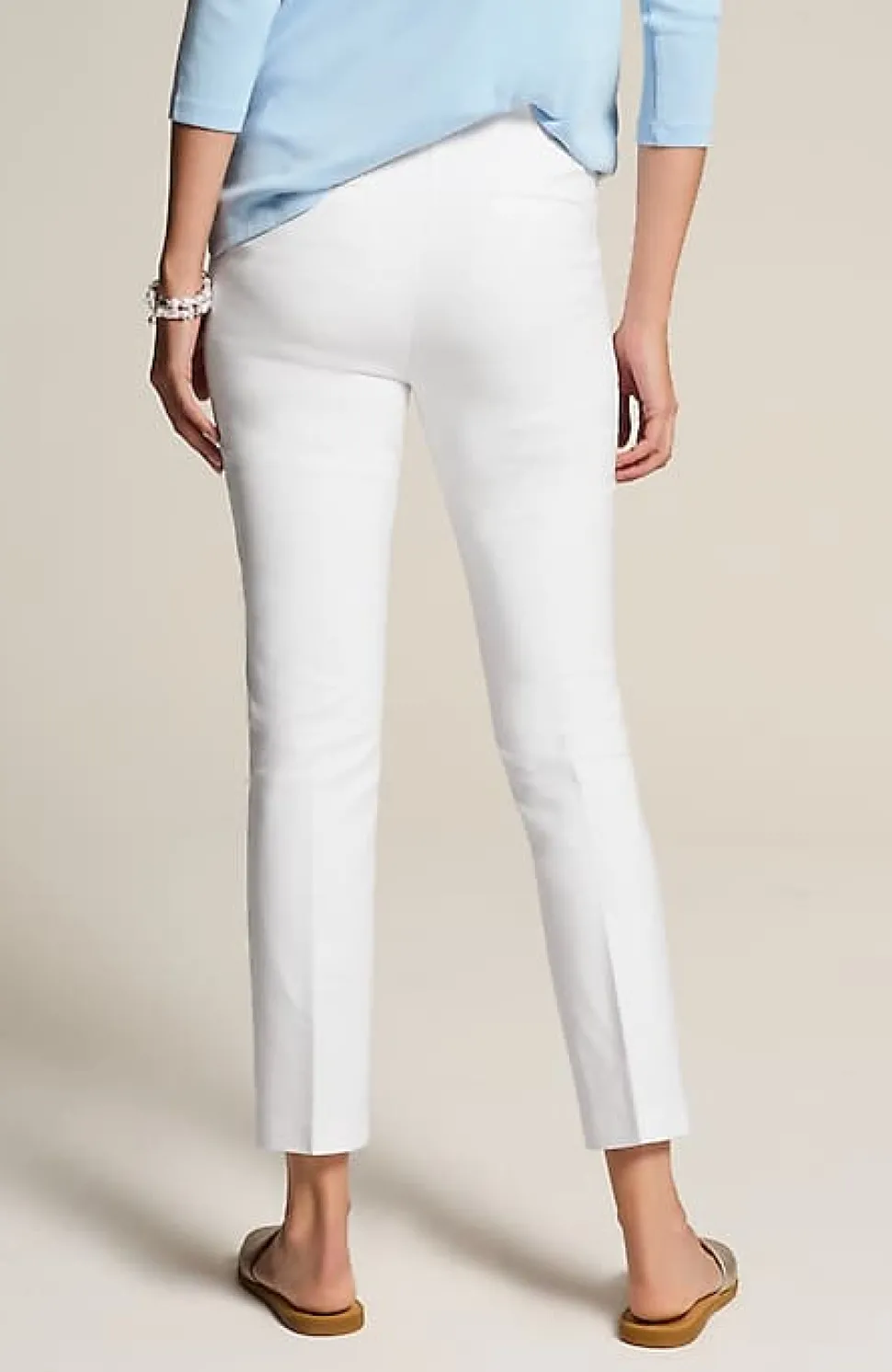 Versatile Cotton-Stretch Slim-Leg Pants | Jjill