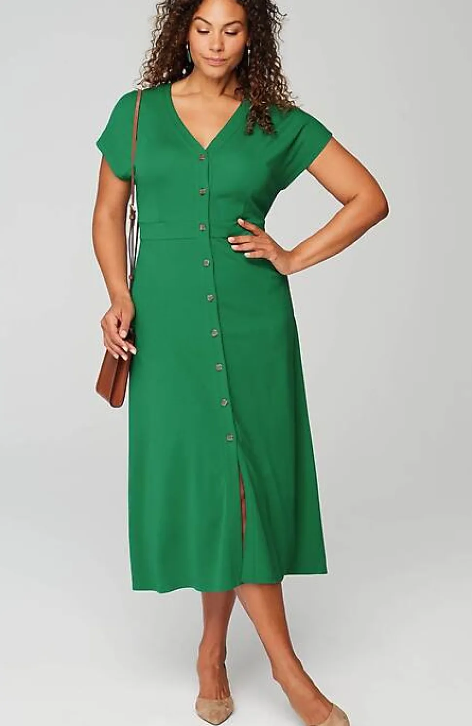 Versatile V-Neck Dress | Jjill