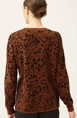 Wearever Abstract-Leopard Sweater | Jjill