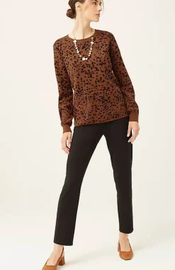 Wearever Abstract-Leopard Sweater | Jjill