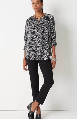Wearever Button-Front Blouse | Jjill
