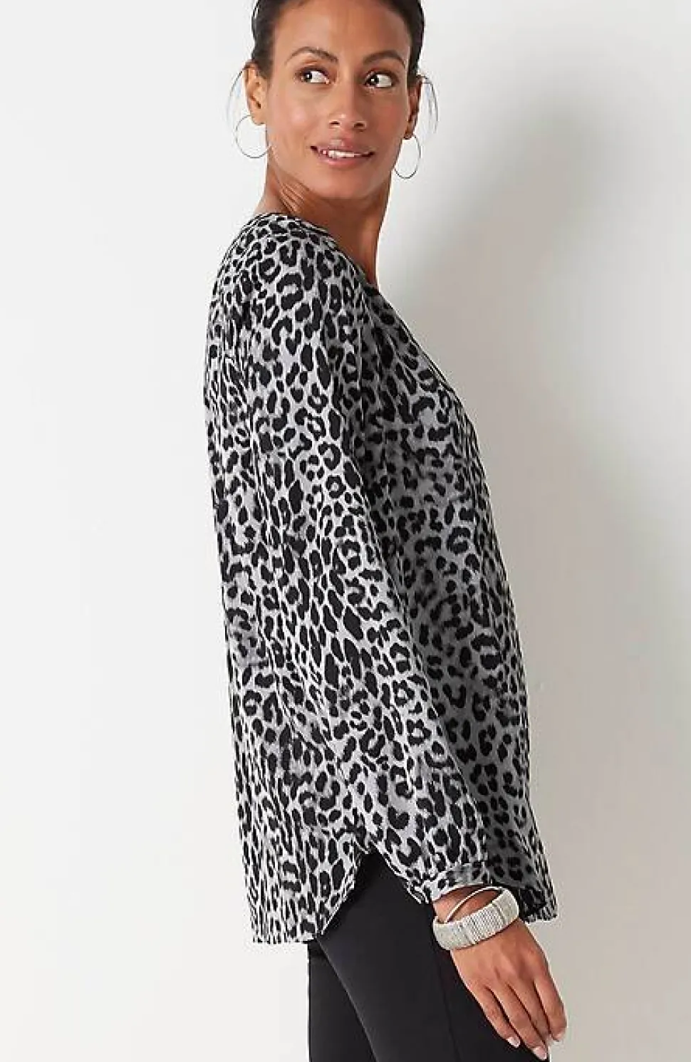 Wearever Button-Front Blouse | Jjill