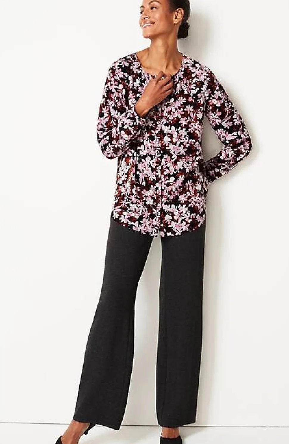 Wearever Button-Front Blouse | Jjill