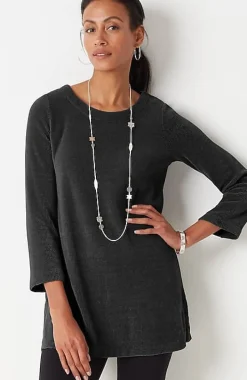 Wearever Chenille Knit A-Line Tunic | Jjill