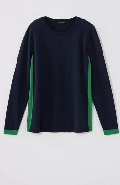 Wearever Contrast-Trimmed Sweater | Jjill