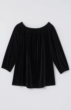 Wearever Convertible-Shoulder Smocked-Neck Top | Jjill