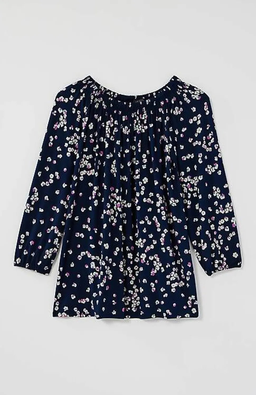 Wearever Convertible-Shoulder Smocked-Neck Top | Jjill