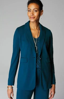 Wearever Double-Face Jersey Notch-Collared Blazer | Jjill
