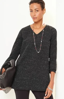 Wearever Double-Face Jersey V-Neck Tunic | Jjill
