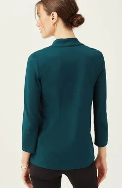 Wearever Double-Face Jersey V-Neck Top | Jjill