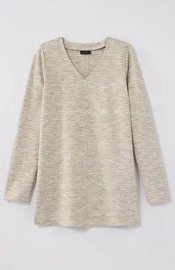 Wearever Double-Face Jersey V-Neck Tunic | Jjill